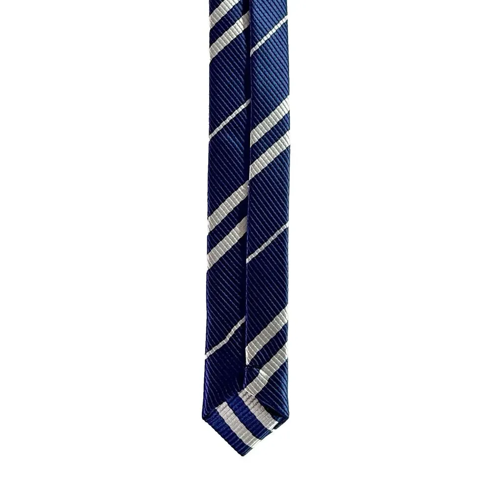 HARRY POTTER - RAVENCLAW Men's Tie - Blue White Striped w/Crest 58